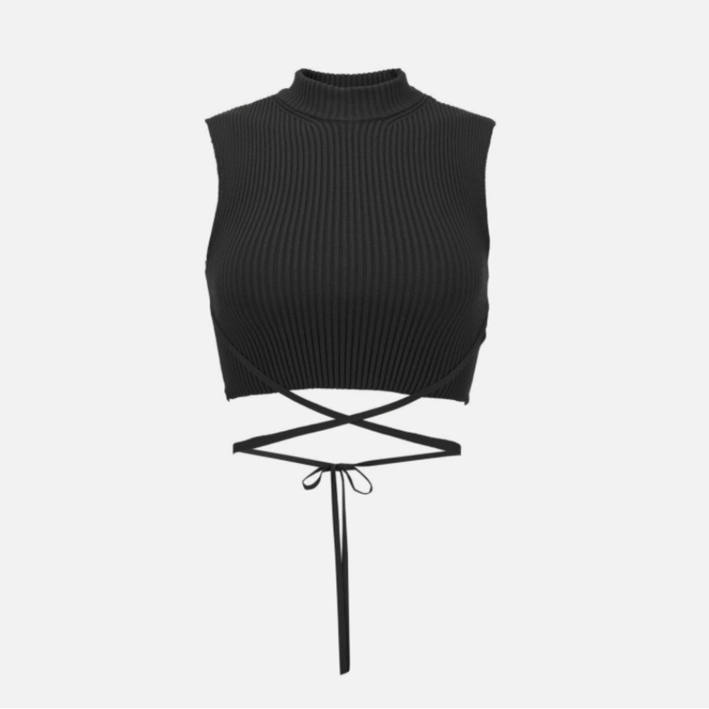 Dash of Nash Lasso Tie Top Black